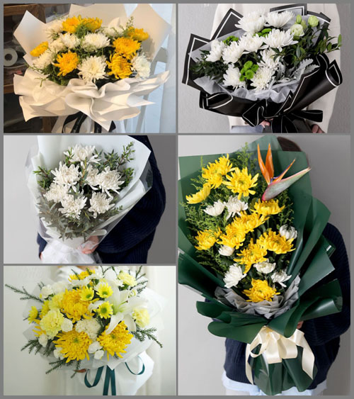 四川德阳中江县会龙镇白事花束代送